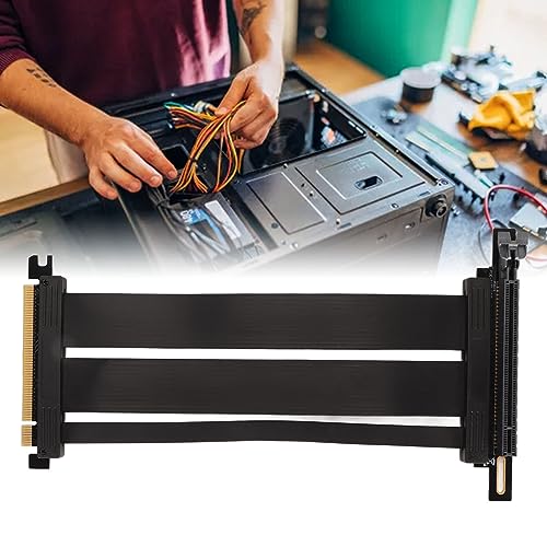 Cable elevador PCIE 4.0 para montar GPU vertical en setup gaming con extensor flexible de 20cm 2