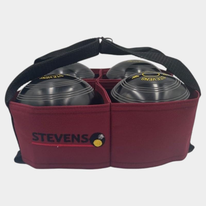 Stevens 4 Bowl Carrier, Suitable for Crown Green and Short Mat Bowls