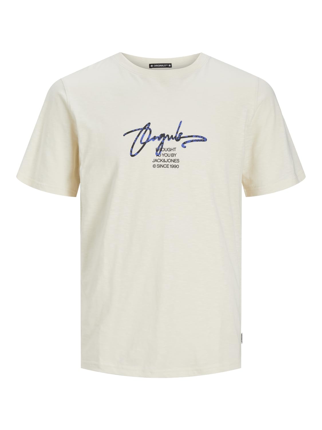 JACK&JONES JORARUBA Branding Tee SS Crew Neck, Buttercream, S