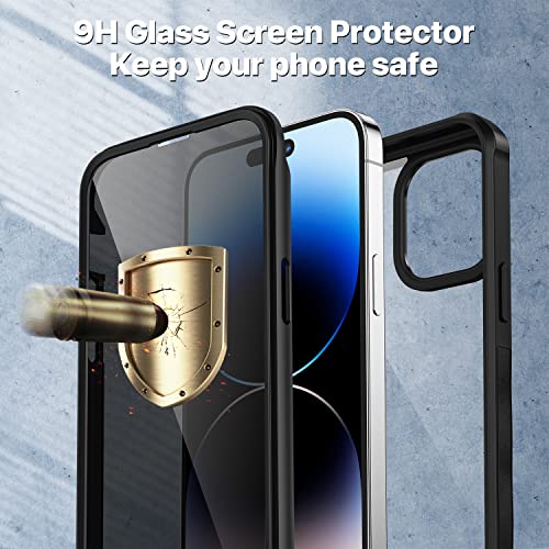 CENHUFO Compatible with iPhone 14 Pro Max Case Built-in Privacy Screen Protector with Camera Lens Protector - Image 4