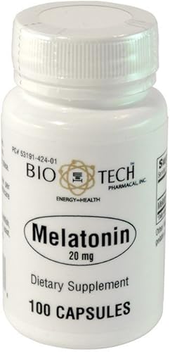 Miniatura 1 de Bio-Tech Melatonina 20 mg 100 cápsulas