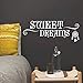 Dulce Sueño Atrapasueños Pared Calcomanía Boda Pareja Familia Amor Cita Inspiradora Pared Pegatina Dormitorio Vinilo Decoración Del Hogar,120cmwidex45cmhigh,Blanco