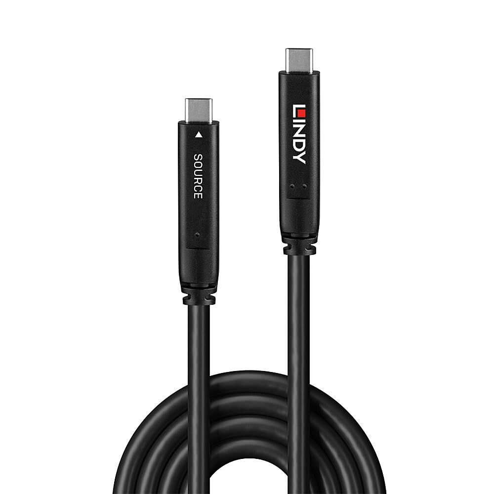 LINDY Cavo ibrido tipo C USB 3.2 Gen 2 & DP 1.4, 15m