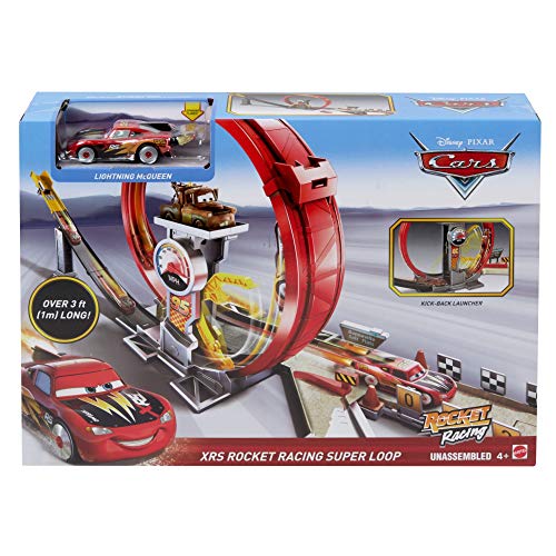 Disney Cars 3 pista de coches Super Looping XRS Rocket Racing (Mattel GJW44)