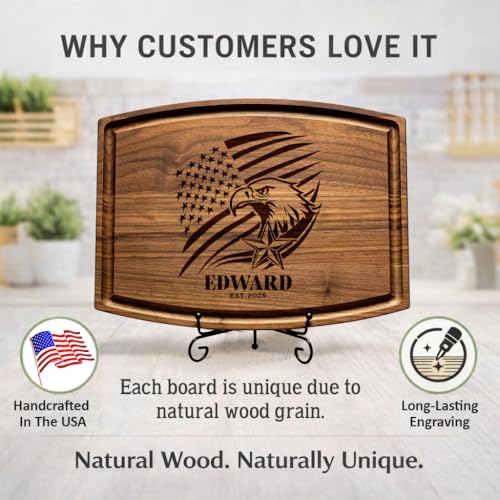 Tabla de cortar personalizada grabada para hombre miniatura 3