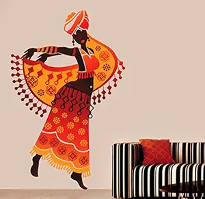 Decals Design 'Beautiful Arabian Dancer' Wall Sticker (PVC Vinyl, 70 cm x 50 cm)