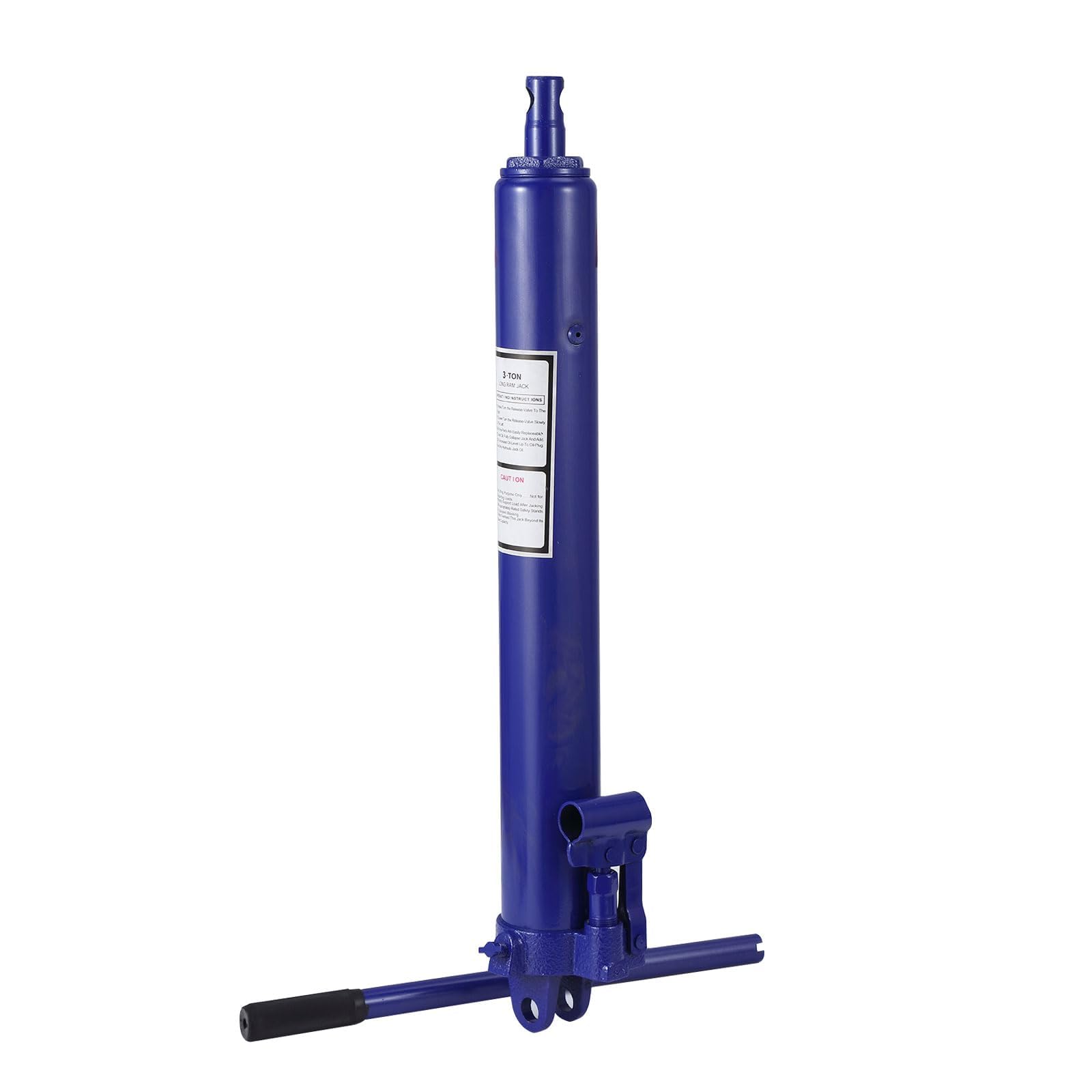 Garvee Vérin hydraulique Longue Course 8T – Cric Robuste pour Grue d’Atelier, camions, engins agricoles – Base en U, Pompe Simple, Taille hydraulique – avec poignée – Spécification : 8T