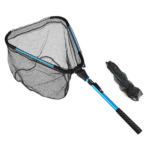 MOUNCHAIN Fishing Net Foldable Fishing Net,Fishing Landing Net Freshwater for Easy Catch & Release, Transportation & Storage MOUNCHAIN Fishing Net Foldable Fishing Net,Fishing Landing Net Freshwater for Easy Catch & Release, Transportation & Storage