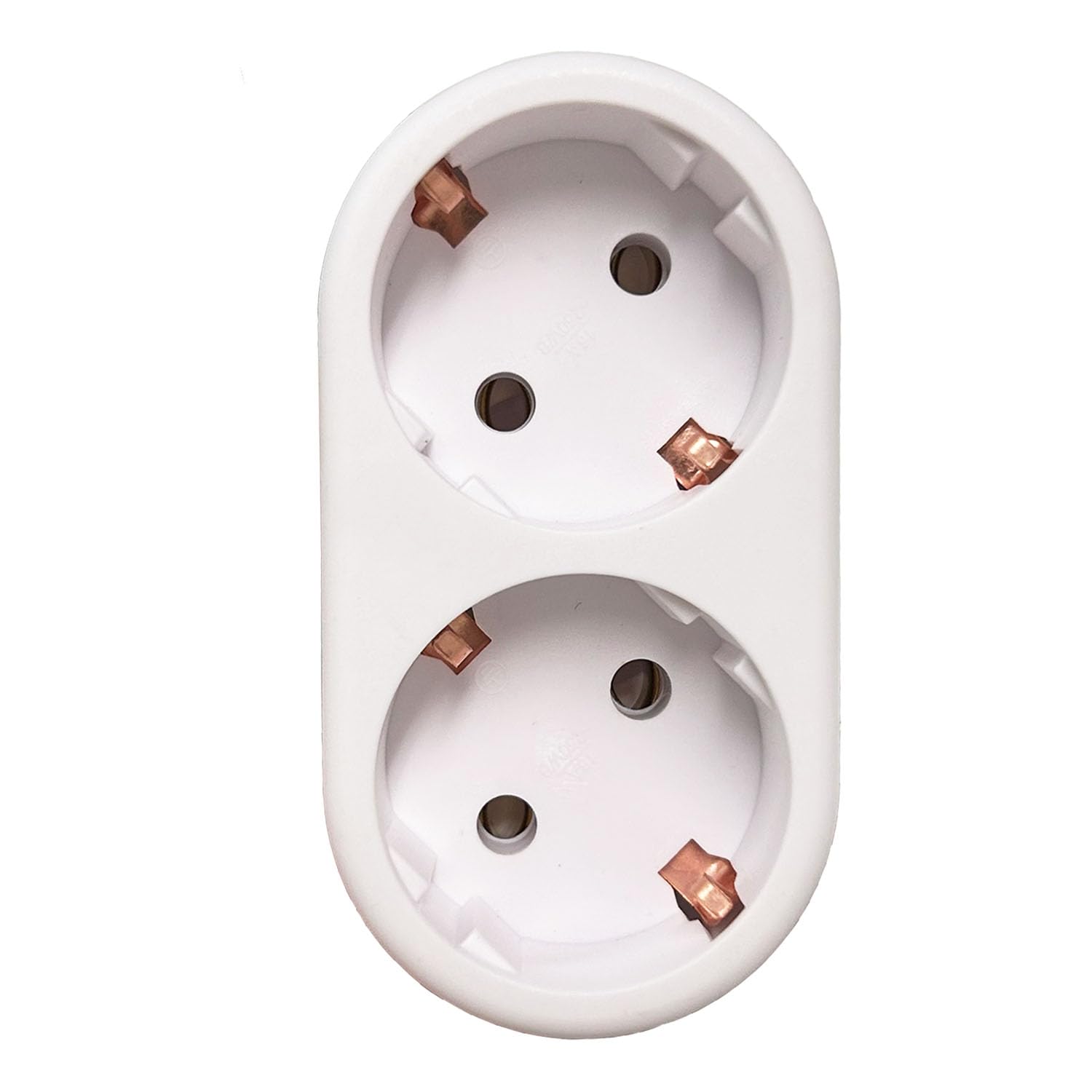 Steckdosenleiste 3680W Doppelstecker für Küche Büro 1 Stück - Weiß 250 V/16 A 50-60 Hz 1.8m GKGF0002