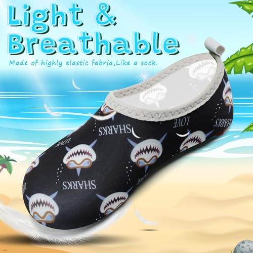 Image of VIFUUR Kids Water Shoes Girls Boys Quick Dry Aqua Socks for Beach Swim Outdoor Sports