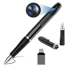 SAFETY NET, SPY Camera 1080P Full Hd Pen Camera Hidden Pocket Security Indoor Outdoor Body Camera with Video Audio Recording Secret Pen Recorder