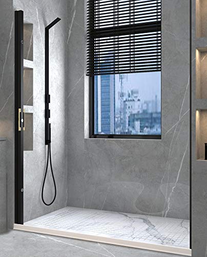Magnetic Shower Curtain, Free of Perforation, Automatic Suction Magnetic Shower Curtain,Black,190/220 * 180cm - Image 3