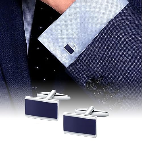 CASDAN Men's Cufflinks and Tie Clips Set for Men Classic Tie Bar Clip Necktie Clip Tuxedo Shirt Cuff Links Set for Wedding Business and Daily2