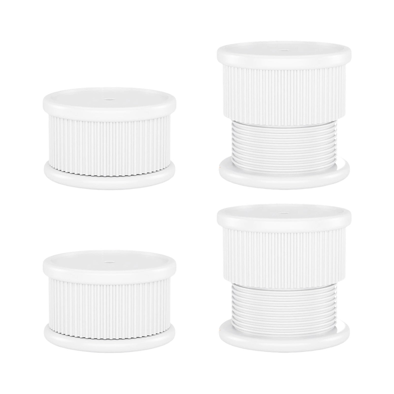 Simple Install Feet for Cabinets with Adjustable Height Nonslip Base for Wardrobes Height Enhancement Durability Furniture Risers