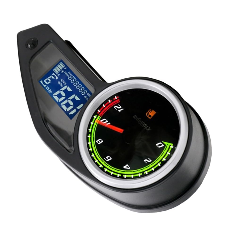 Contachilometri digitale Tachimetro digitale da 9-18 V, contachilometri, display con luci, indicatori universali, ricambi per moto, accessori