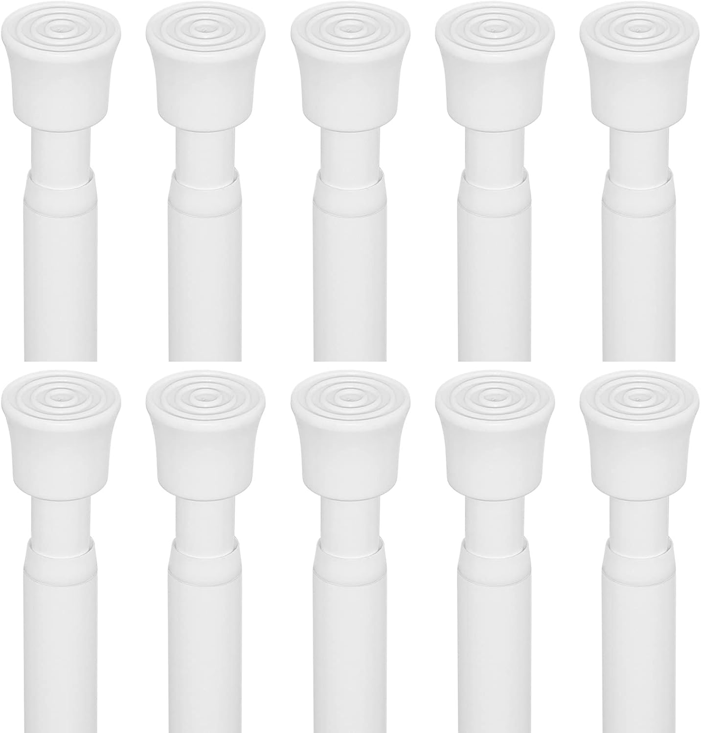 KXLife 10Pcs Spring Tension Rods for Windows 28 to 49 Inch