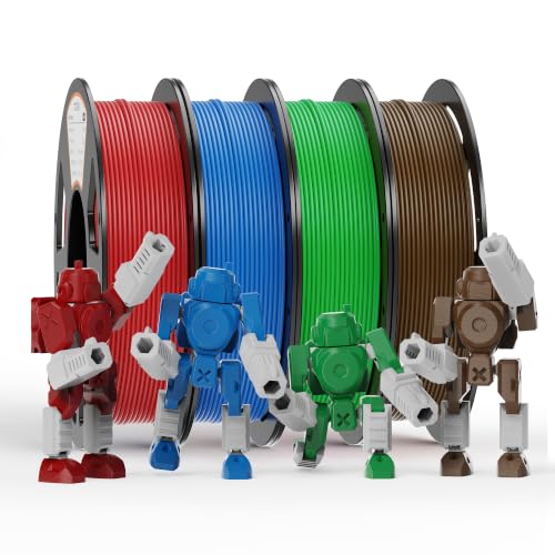 Image of YOOPAI PLA+ Filament 1.75mm, 250g Starter Color Bundle, 4 Rolls