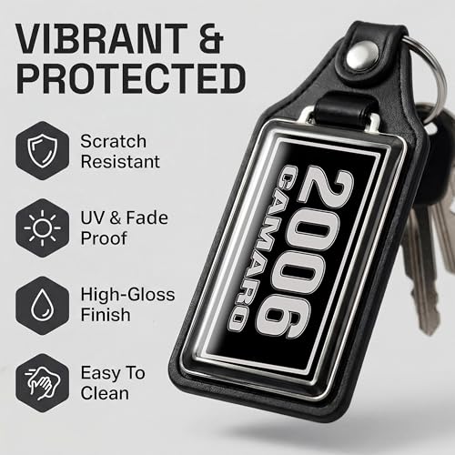 Image of Brotherhood Car Key Chain for Camaro - Classic Models Keychain for Men and Women Gift Key Ring - -