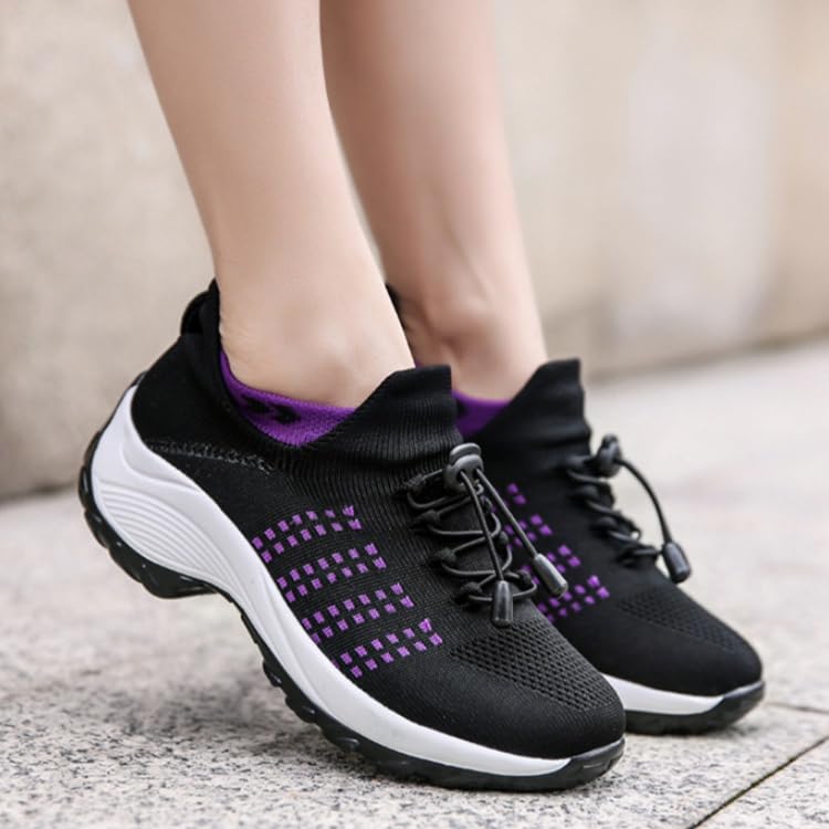 Scarpe Donna Memory Foam | Comode Slip On Ortopediche Con Lacci Elastici