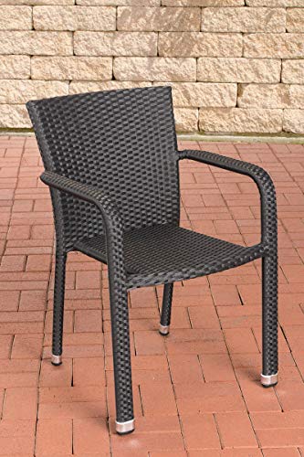 CLP Polyrattan-Gartenstuhl Leonie I Pflegeleichter Outdoor-Stapelstuhl I...