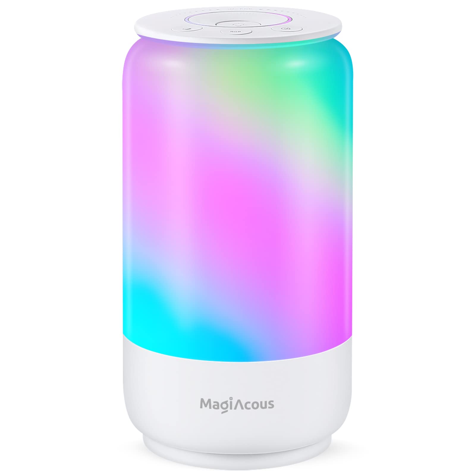 Magiacous Night Light, LED Touch Bedside Table Lamp, 7 Scene Modes, 3 Color Temperatures, Stepless Dimming RGB Color Changing Light with Music Sync Rhythm for Baby, Kids, Bedroom, Living Room