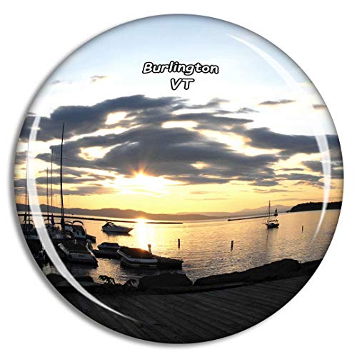 Fridge Magnet Burlington Waterfront Park Vermont USA Travel Souvenir Collection for Gift Home Decoration Office Whiteboard