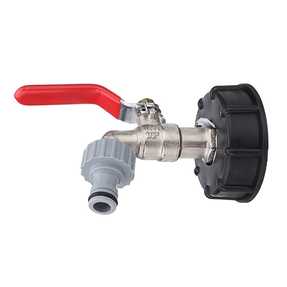 Złącza do wody ogrodowej wspólne usta wąż IBC adapter zbiornika S60X6 do mosiężnego kranu 1/2 "zamiennik dla części do zaworów domowych