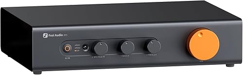 Miniatura 1 de Fosi Audio ZP3 - Preamplificador equilibrado para audio doméstico, 2 entradas RCA y 1 XLR, salidas RCAXLR y subsalida, preamplificador para estéreo