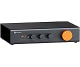 Fosi Audio ZP3 Balanced Preamp for Home Audio, 2 RCA and 1 XLR Inputs, RCA/XLR Outputs and Sub-Out, Pre Amp for 2 Channel Stereo and 2.1 Setup, Pre Amplifier with HPF High Pass Filter and Tone Control