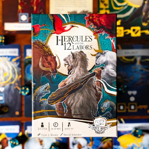 Hercules and The 12 Labors juego de cartas y dados miniatura 5