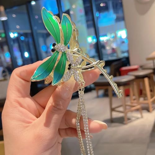Image of Diversa Rhinestone Golden Claw Clip, Embellished Korean Clutcher, Non- Slip Metal Claw Clip for Girls, Fancy Clutcher for Women, Pack of 1 (Small Bee)