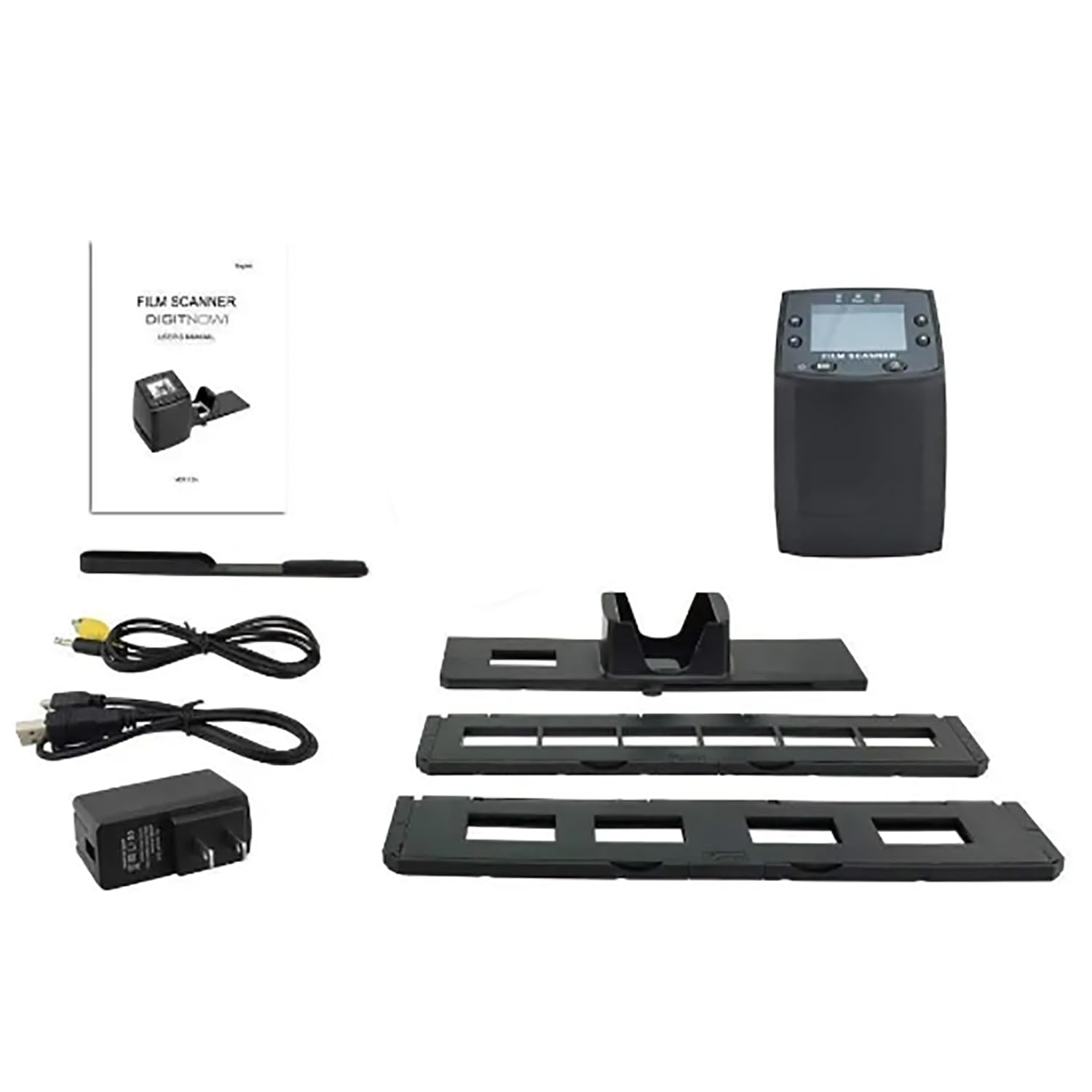 Escáner De Diapositivas De Película Digital, Proyector De Diapositivas Portátil con Pantalla LCD TFT De 2,4", Brillo De Pantalla Ajustable Y Soporte En Varios Idiomas, para El Hogar, La Oficina