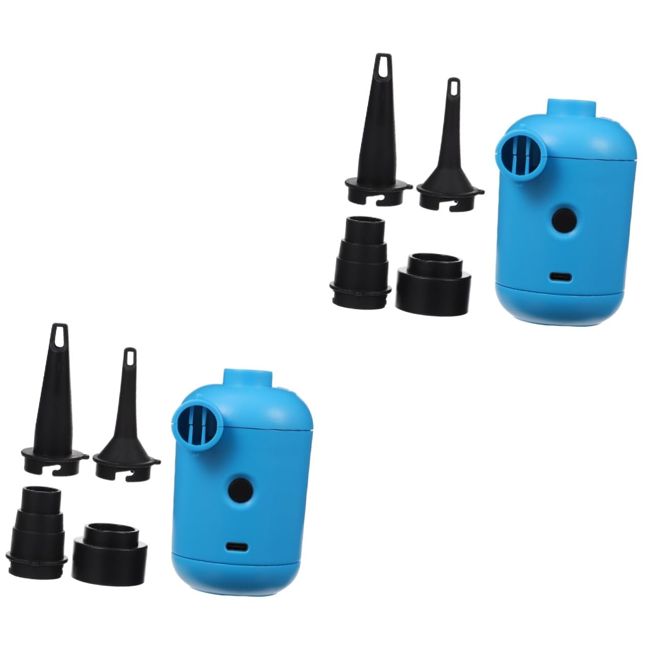 MAGICLULU 2pezzi Pompa Elettrica Usb Per Gonfiabili Gonfiatore Multifunzionale Per Calcio Gonfiabile Per Letti Piscine e Giocattoli Leggera e Compatta Materiale Di Alta Qualità