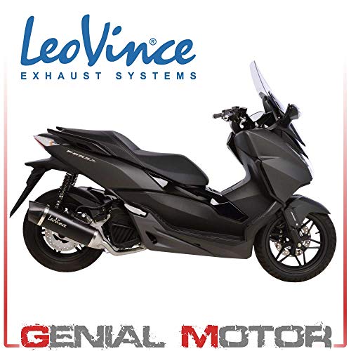 14021 Pot D'Echappement Complete Leovince Noir Forza 125/Nss 125/Abs 2015 > 2016