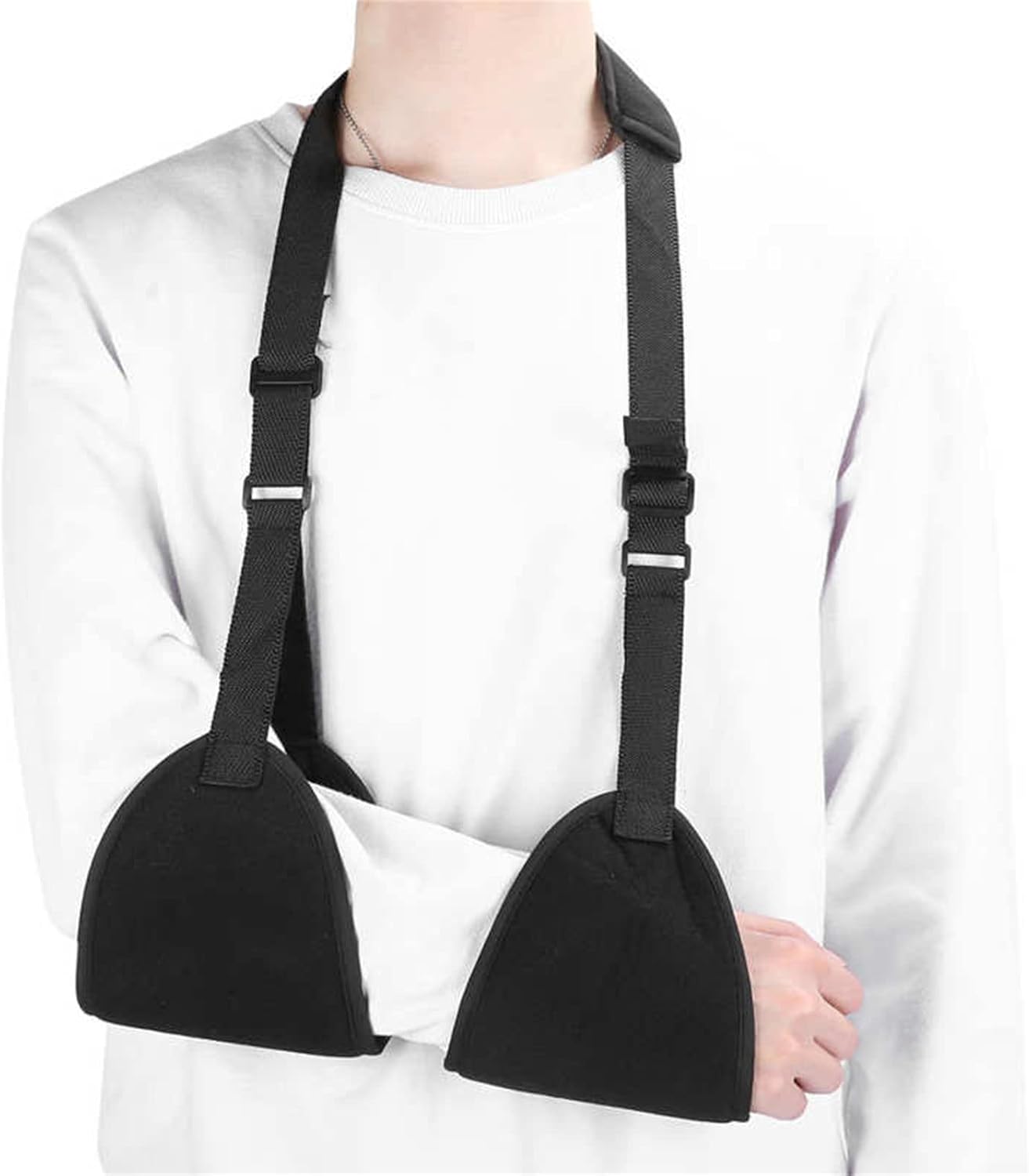 Arm Sling Shoulder, Medical Shoulder Immobilizer, Adjustable Triangle Dislocated for Broken Wrist Elbow Support Padded Strap for Men or Women Kid