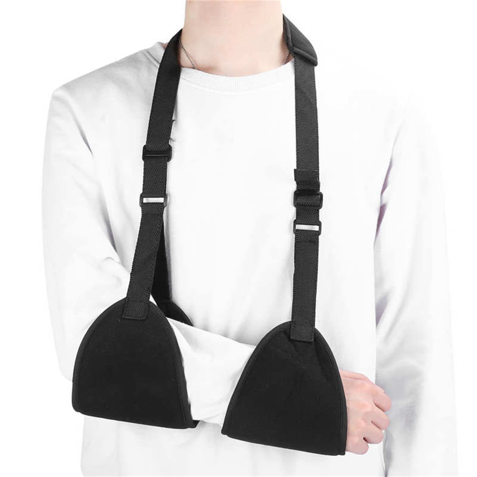 Hombro con Cabestrillo para Brazo, inmovilizador de Hombro médico, triángulo Ajustable dislocado para Soporte de Codo de muñeca Rota Correa Acolchada para Hombres o Mujeres niños