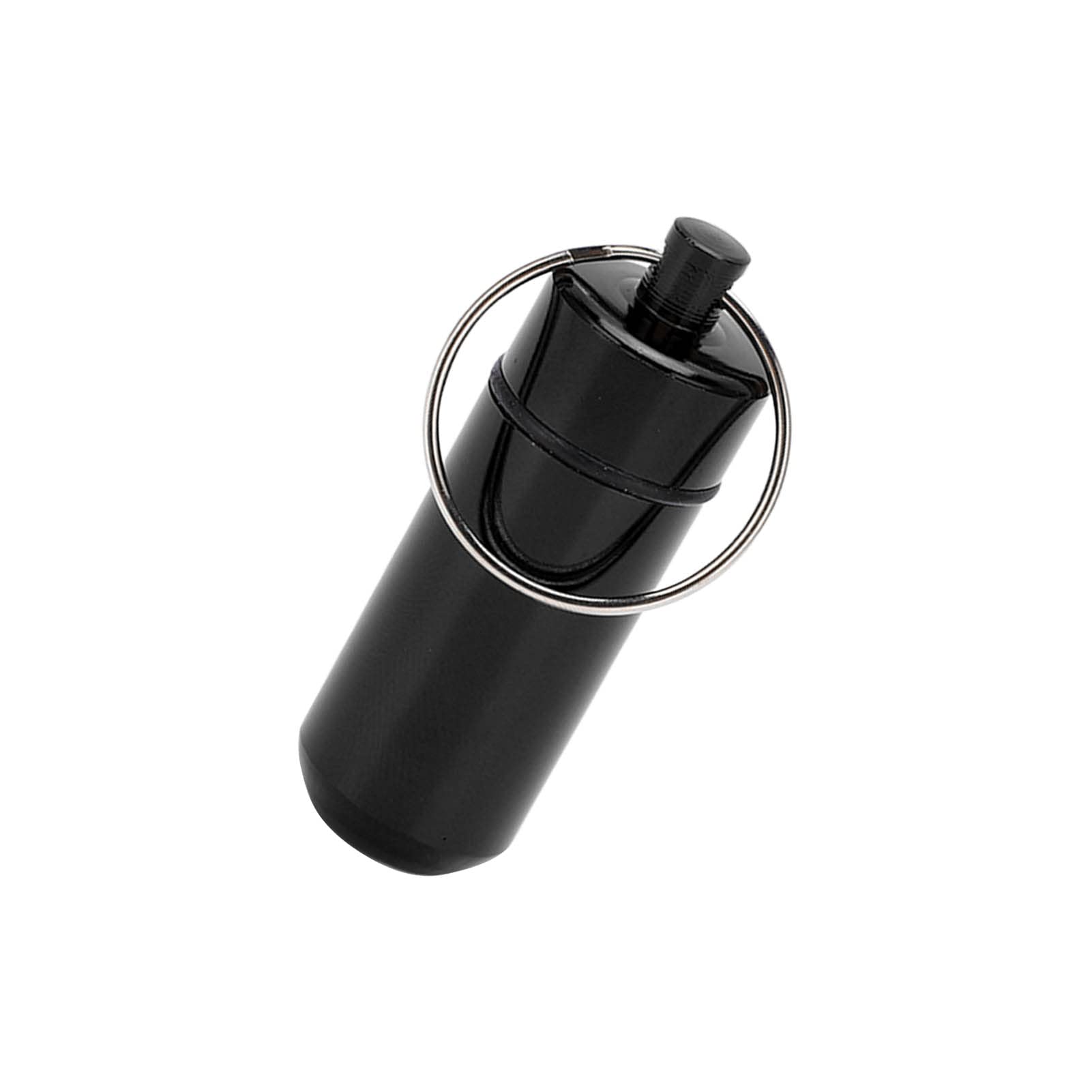 Travel Tube, Thick Material One Piece Outdoor Bottle for Mountain Bikes Water Parks (Black)
