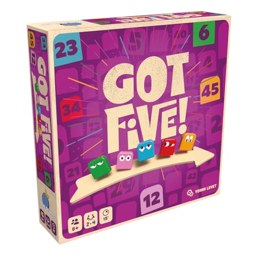 Blue Orange, Got Five!, DE-Version, Schnelles Familienspiel für 2-4 Spieler ab 8 Jahren, Knacke den Code mit deinen Schlussfolgerungen, 15 Minuten Spielzeit pro Partie