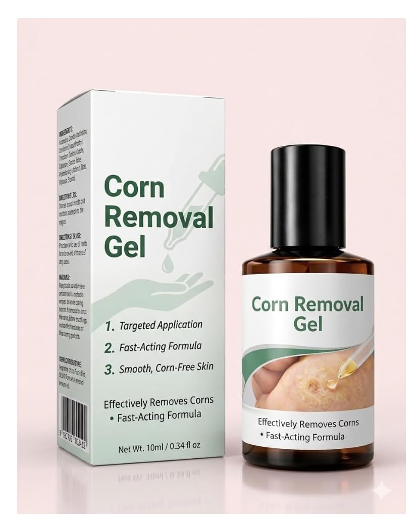 Corn Removal Gel for Feet with Lactic Acid Roll On and Cracked Heel Repair Cream Paraben Free Foot Care Treatment for Corns Calluses Dry Rough Skin Deep Moisturizing (30 ml, Pack of 1)-image-37