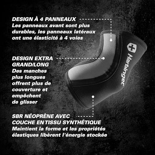 Coudière de compression Harbinger 4mm Pro XL en noir