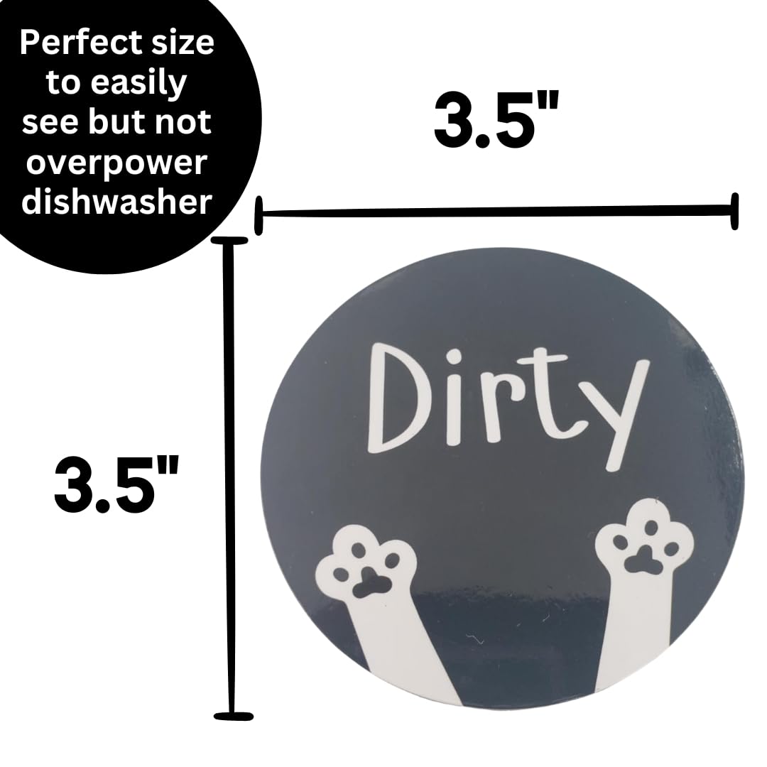 YEN -Aimant Pour Réfrigérateur Double Face Lot De 3 Aimants Pour Lave-vaisselle Clean Dirty Sign