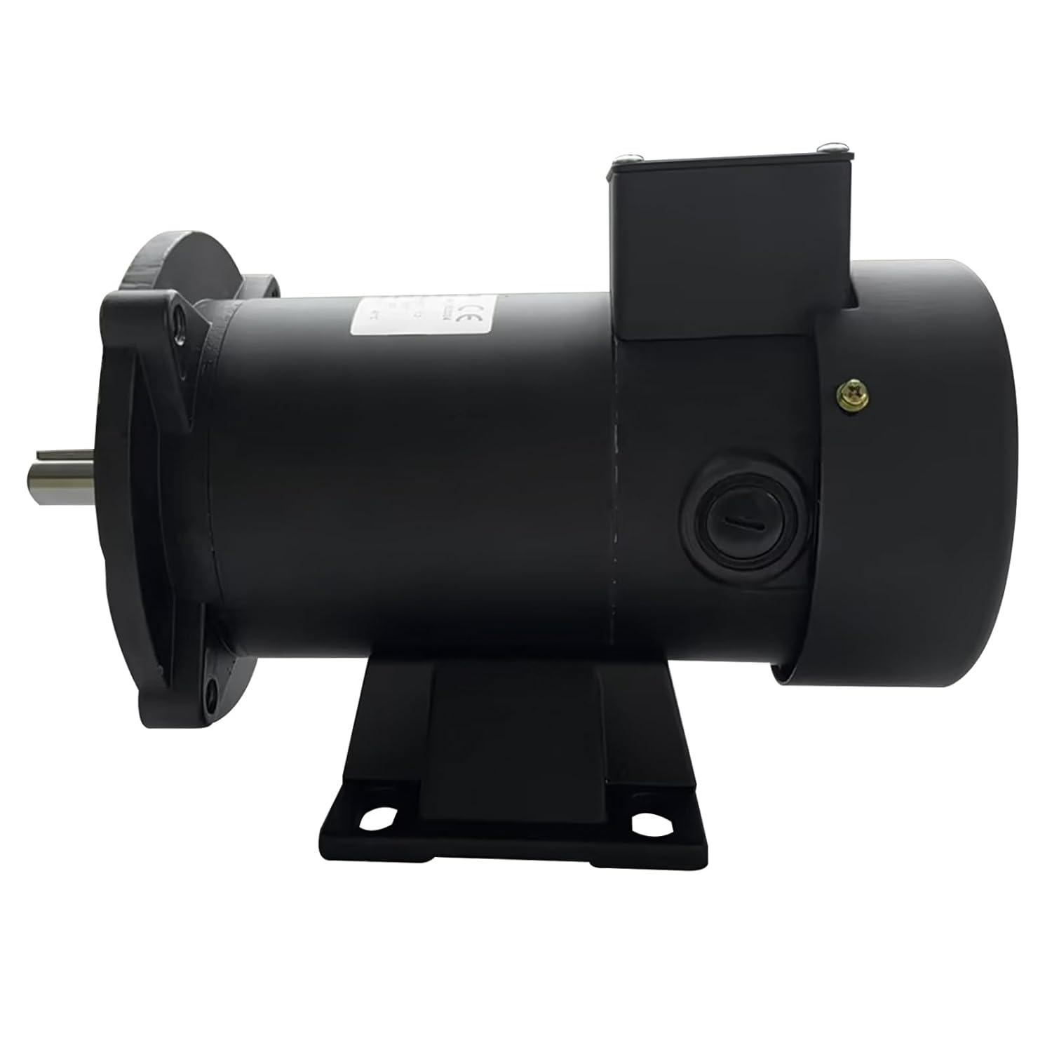 YaeTek Permanent Magnet DC Motor 1/3 Hp 90V Electric DC Motor Rated Speed 1750RPM, 56C, TEFC with 2pcs Carbon Brushes