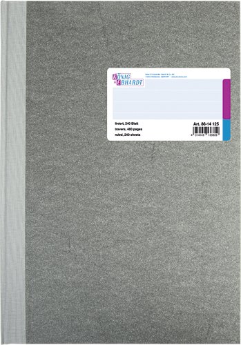 König und Ebhardt König & Ebhardt 8614125 książka biznesowa (A4 w linie 80 g/m², 240 arkuszy zszywanych nićmi)
