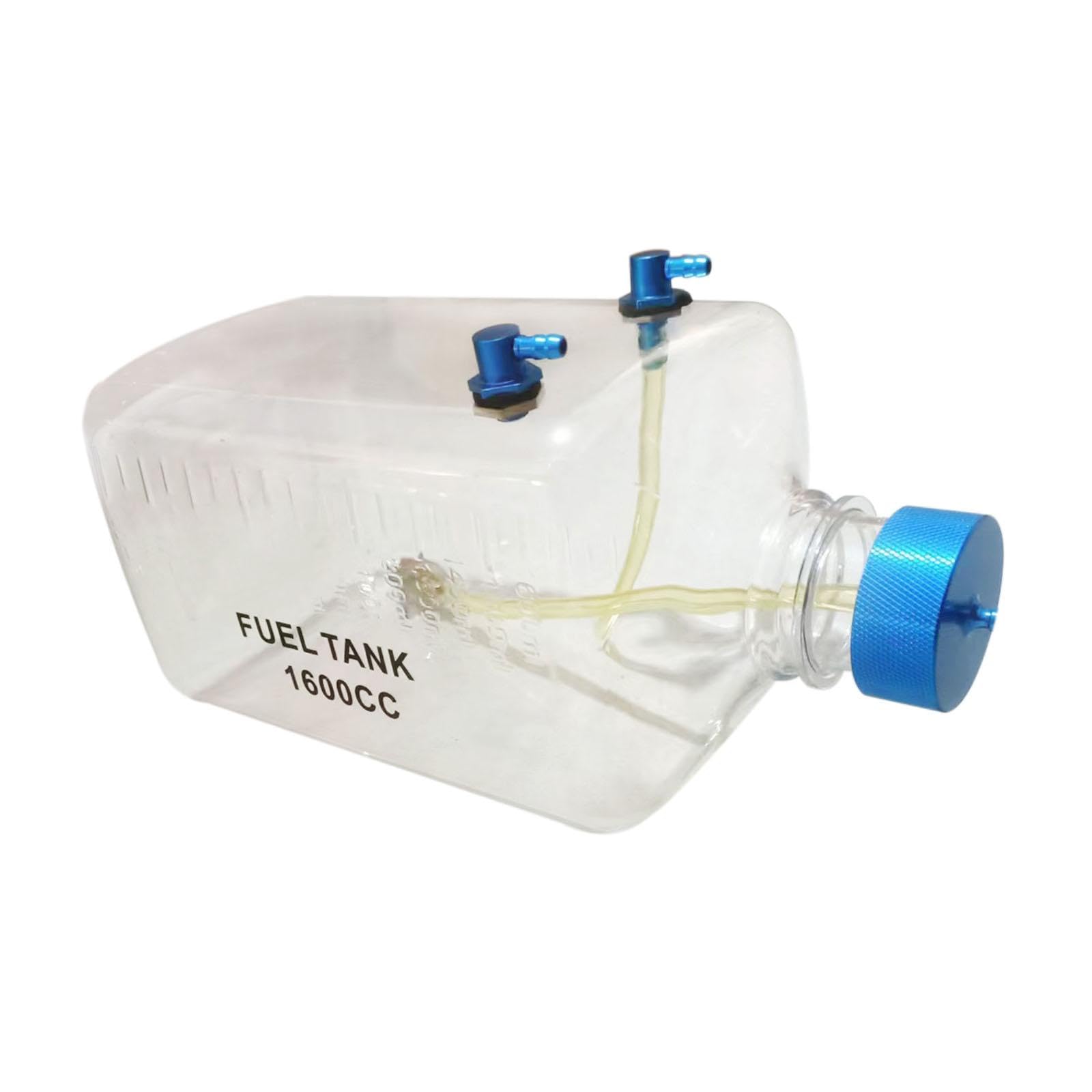 Amagogo RC Fuel Tank Transparent Fuel Tank Fuel Bottle Oil Bottle for Plane Aircraft Model RC Airplane Upgrade Parts, 1600CC