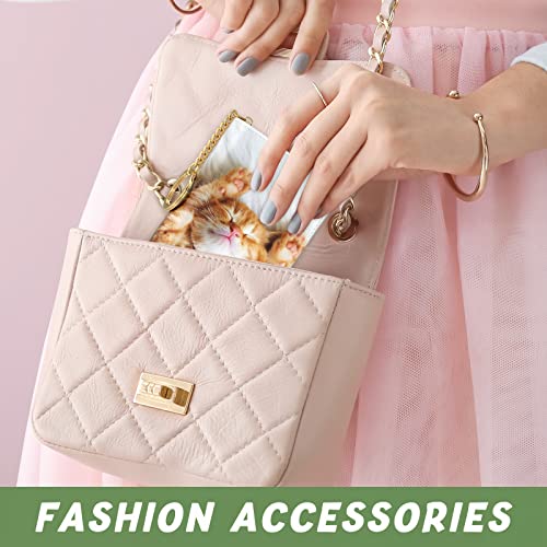 Image of Aiawoxc Credit Card Holder for Women, Small RFID Wallet Slim Leather Card Organizer Case with Zipper and Keychain, Cute Cat