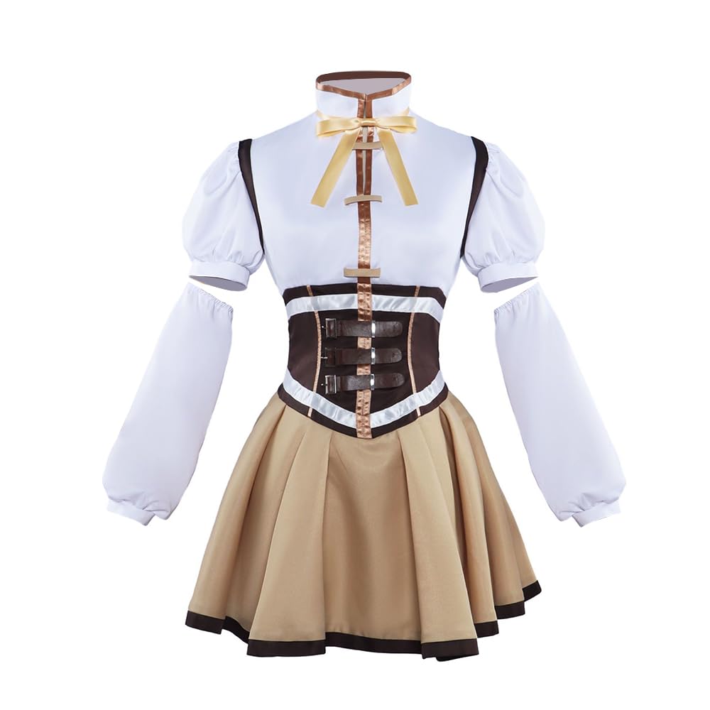Anjinguang Mami Tomoe Cosplay Costume Anime Cosplay Clothing Uniform Full Set Dress Up Halloween Carnival Party Outfit for Women