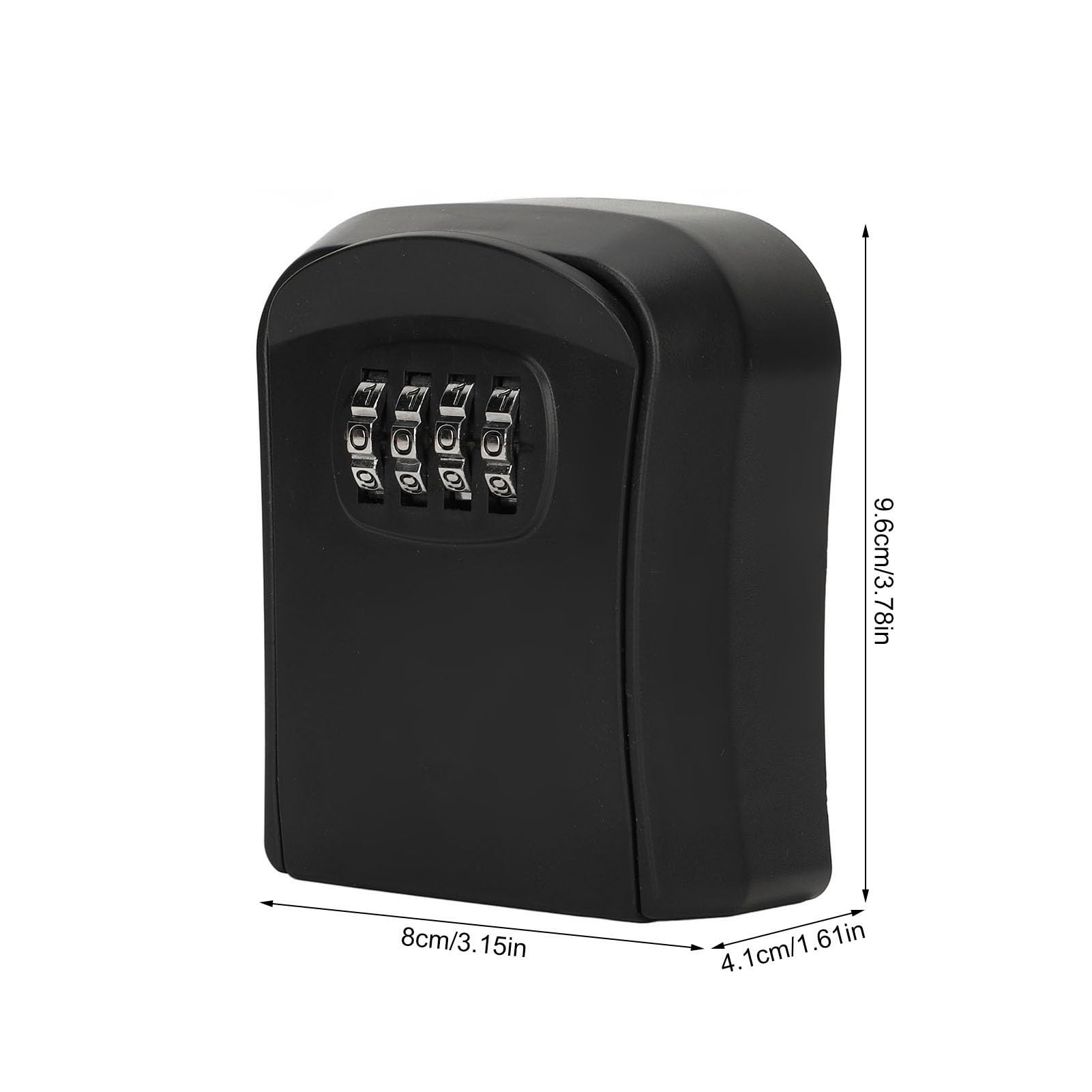 Kombinacja Lock Box, montowana na ścianie skrzynka na klucze z 4 cyframi hasła, wodoszczelna skrzynka do przechowywania kluczy, obsługa 5 kluczy, ABS Safe Key Hder do użytku wewnątrz i na zewnątrz
