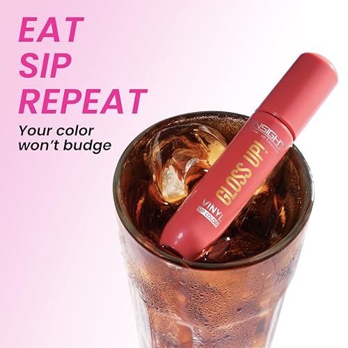 Image of INSIGHT Gloss Up Lip Color - Muted Maple | High-Gloss Finish | Rich Pigmentation | Lightweight, Long-Lasting Formula | All-Day Comfortable Wear (4g) (Pack of 3)