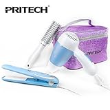 SET DE VIAJE PRITECH SECADOR, PEINE Y PLANCHA DE PELO PROFESIONAL