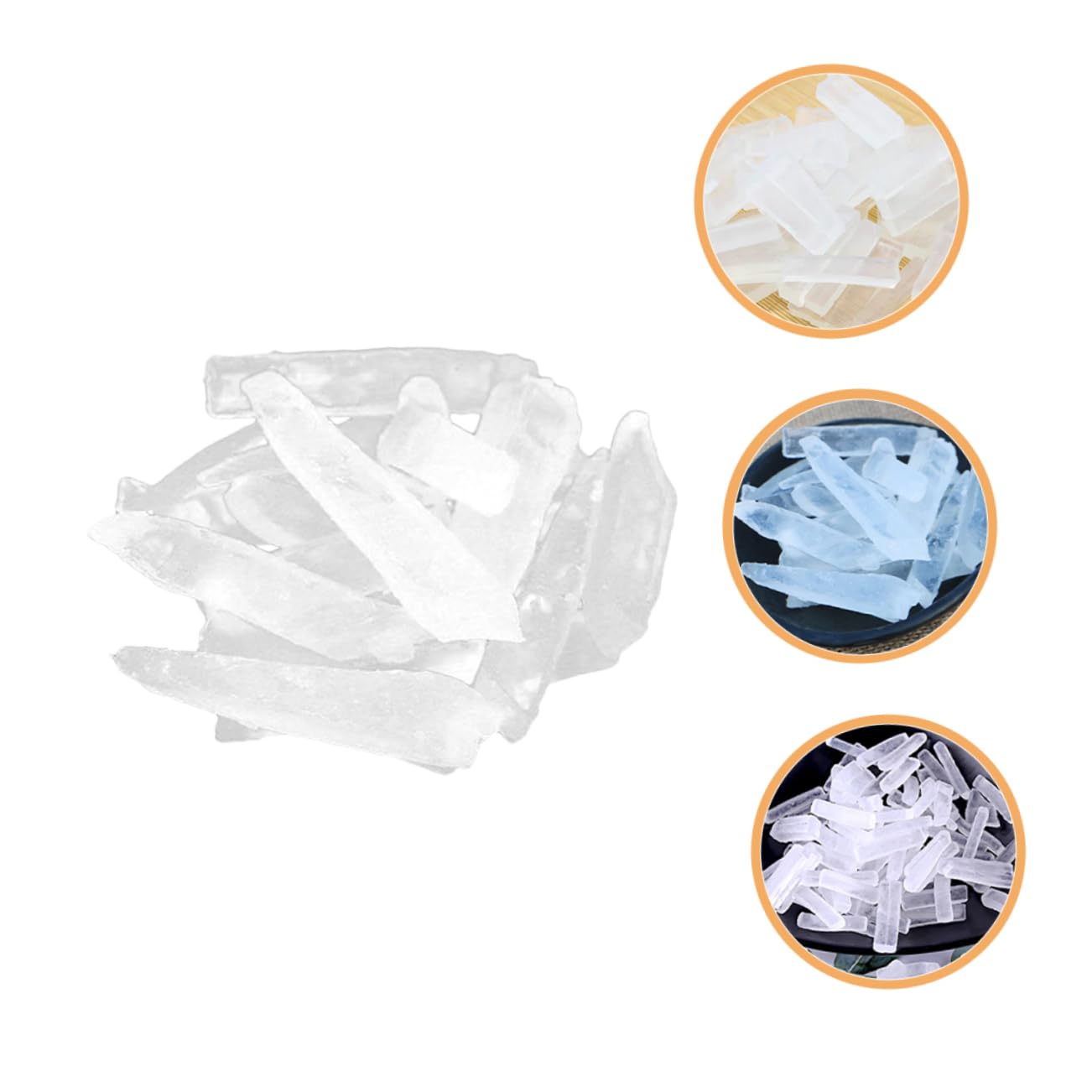 Housoutil 3 Borse Base di Sapone Naturale Trasparente per Base di Sapone Fatta Mano Ingredienti Naturali
